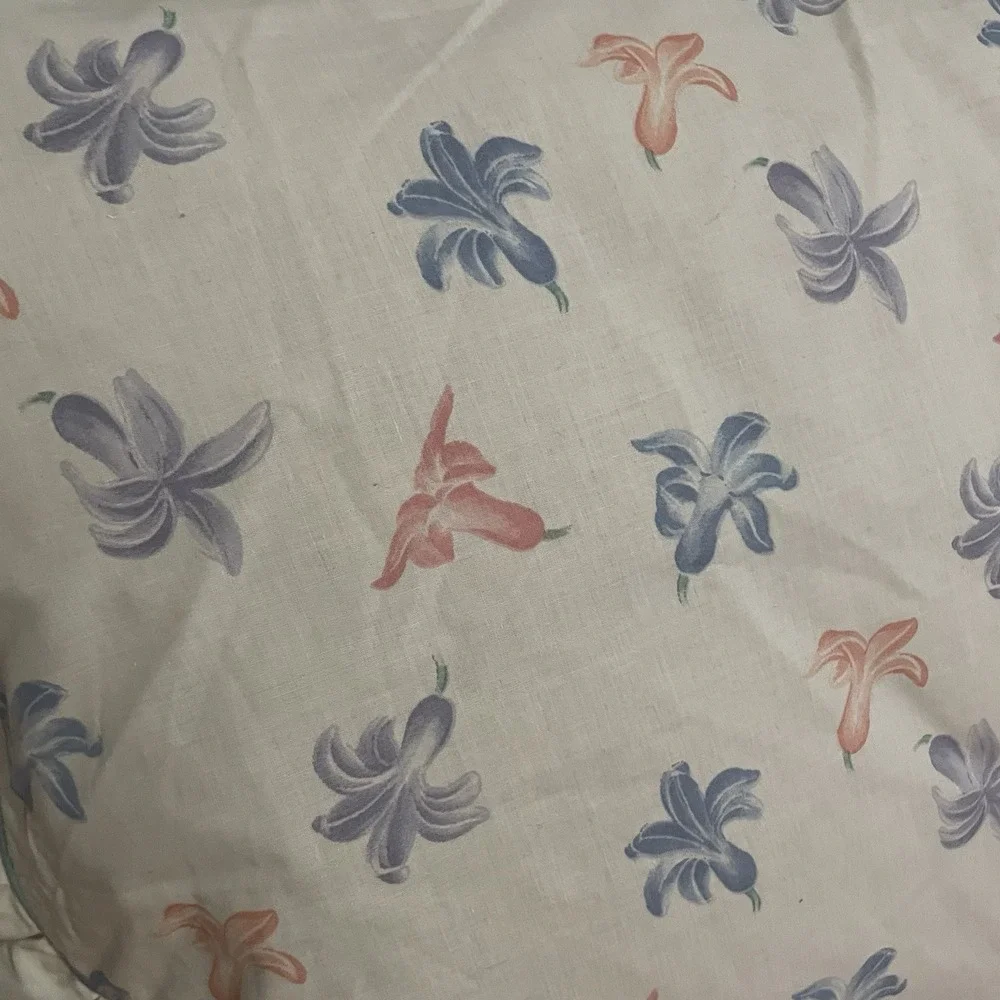 2 VTG CHRISTIAN DIOR Wamsutta Standard 20x26 Pillow Shams Cotton Country Cottage